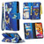 Colored Drawing Pattern Zipper Horizontal Flip Leather Case with Holder & Card Slots & Wallet