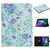 Flower Pattern Horizontal Flip Leather Case with Card Slots & Holder