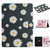 Flower Pattern Horizontal Flip Leather Case with Card Slots & Holder