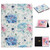 Flower Pattern Horizontal Flip Leather Case with Card Slots & Holder