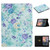 Flower Pattern Horizontal Flip Leather Case with Card Slots & Holder