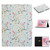 Flower Pattern Horizontal Flip Leather Case with Card Slots & Holder