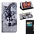 3D Painting Pattern Coloured Drawing Horizontal Flip PU Leather Case with Holder & Card Slots & Wallet & Lanyard