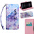 3D Painting Pattern Coloured Drawing Horizontal Flip PU Leather Case with Holder & Card Slots & Wallet & Lanyard