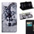 3D Painting Pattern Coloured Drawing Horizontal Flip PU Leather Case with Holder & Card Slots & Wallet & Lanyard