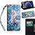 3D Painting Pattern Coloured Drawing Horizontal Flip PU Leather Case with Holder & Card Slots & Wallet & Lanyard