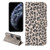 Leopard Print Pattern Horizontal Flip Leather Case with Card Slot and Holder