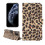 Leopard Print Pattern Horizontal Flip Leather Case with Card Slot and Holder