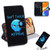 Coloured Drawing Horizontal Flip Leather Case, with Holder & Card Slots & Wallet