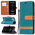 Color Matching Denim Texture Horizontal Flip Leather Case with Holder & Card Slots & Wallet & Lanyard