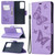 Embossing Two Butterflies Pattern Horizontal Flip PU Leather Case with Holder & Card Slot & Wallet & Lanyard