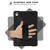 Shockproof Colorful Silicone + PC Protective Case with Holder & Hand Grip Strap