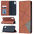 Rhombus Texture Horizontal Flip Magnetic Leather Case with Holder & Card Slots