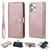 2 in 1 Solid Color Detachable PU Leather Case with Card Slots & Magnetic Holder & Photo Frame & Wallet & Strap