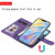 2 in 1 Solid Color Detachable PU Leather Case with Card Slots & Magnetic Holder & Photo Frame & Wallet & Strap