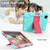 Shockproof Two-Color Silicone Protective Case with Holder