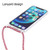 Transparent Acrylic Airbag Shockproof Phone Protective Case with Lanyard