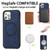 Retro Business Round Embossing Magnetic PU + TPU Protective Case