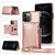Square Zipper Wallet Bag TPU+PU Back Cover Case with Holder & Card Slots & Wallet & Cross-body Strap