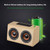 W7 Bluetooth 4.2 Wooden Double Horns Bluetooth Speaker