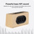 W7 Bluetooth 4.2 Wooden Double Horns Bluetooth Speaker