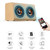 W7 Bluetooth 4.2 Wooden Double Horns Bluetooth Speaker