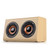 W7 Bluetooth 4.2 Wooden Double Horns Bluetooth Speaker