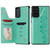 Six Cats Embossing Pattern Protective Case with Holder & Card Slots & Photo Frame