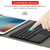 Universal Detachable Bluetooth Keyboard + Leather Case with Touchpad for iPad 9-10 inch