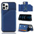 Skin Feel PU + TPU + PC Back Cover Shockproof Case with Card Slots & Holder & Photo Frame