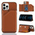 Skin Feel PU + TPU + PC Back Cover Shockproof Case with Card Slots & Holder & Photo Frame