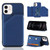 Skin Feel PU + TPU + PC Back Cover Shockproof Case with Card Slots & Holder & Photo Frame