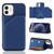 Skin Feel PU + TPU + PC Back Cover Shockproof Case with Card Slots & Holder & Photo Frame