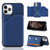 Skin Feel PU + TPU + PC Back Cover Shockproof Case with Card Slots & Holder & Photo Frame