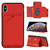 Skin Feel PU + TPU + PC Back Cover Shockproof Case with Card Slots & Holder & Photo Frame