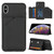 Skin Feel PU + TPU + PC Back Cover Shockproof Case with Card Slots & Holder & Photo Frame
