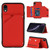 Skin Feel PU + TPU + PC Back Cover Shockproof Case with Card Slots & Holder & Photo Frame