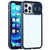 Sliding Lens Cover Mirror Design Four-corner Shockproof Magnetic Metal Frame Double-sided Tempered Glass Case