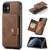 JEEHOOD Retro Magnetic Detachable Protective Case with Wallet & Card Slot & Holder