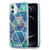 3D Electroplating Marble Pattern TPU Protective Case
