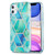 3D Electroplating Marble Pattern TPU Protective Case