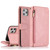 Skin-feel Crazy Horse Texture Zipper Wallet Bag Horizontal Flip Leather Case with Holder & Card Slots & Wallet & Lanyard