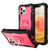 PC + Rubber 3-layers Shockproof Protective Case with Rotating Holder