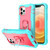 PC + Rubber 3-layers Shockproof Protective Case with Rotating Holder