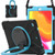 Contrast Color Silicone + PC Protective Case with Holder & Shoulder Strap