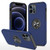 PC + TPU Shockproof Magnetic Protective Case with Invisible Ring Holder