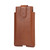Universal Cow Leather Vertical Mobile Phone Leather Case Waist Bag For 6.1 inch and Below Phones