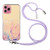 Hollow Marble Pattern TPU Shockproof Protective Case with Neck Strap Rope