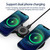 H20 15W QI Standard 3 in 1 Planar Figure-8-shaped Magnetic Wireless Charger for Phones & Apple Watch & AirPods