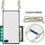 Elegant Rhombic Pattern Microfiber Leather +TPU Shockproof Case with Crossbody Strap Chain